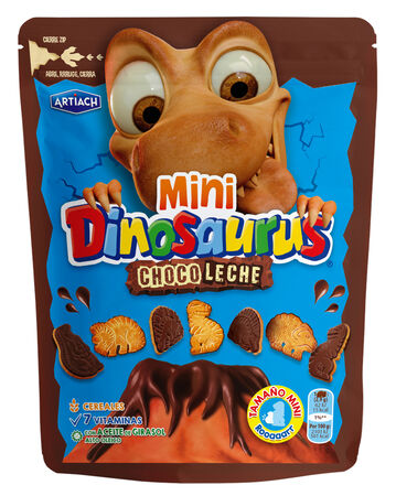 Galletas de chocolate con leche mini Dinosaurus 100g