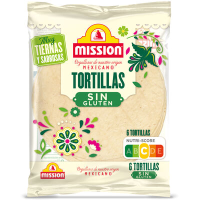 Tortilla sin gluten 6 unidades Mission 216g