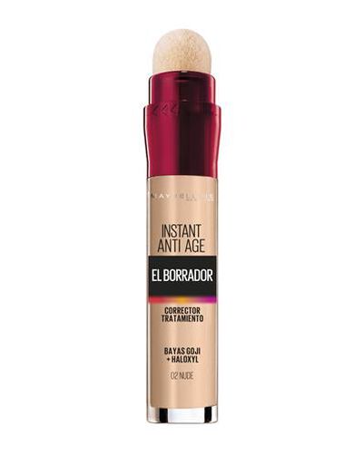 Maquillaje corrector de ojeras borrador Maybelline nude 02