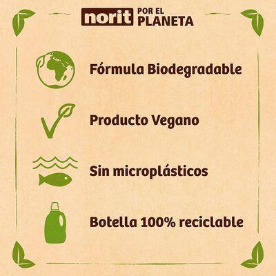 Detergente líquido Norit 32 lavados bebé para pieles atópicas