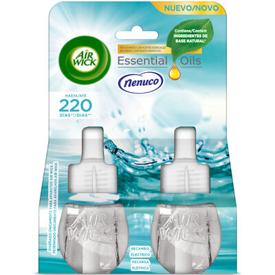 Ambientador el&eacute;ctrico Airwick Recambio 2 unidades pure Nenuco