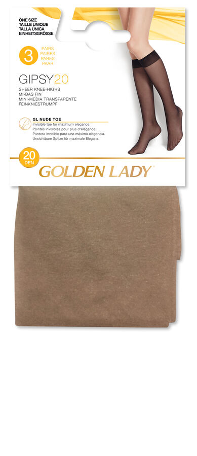 Minimedia Gipsy 20D Golden Lady Talla U 3 unidades Melon