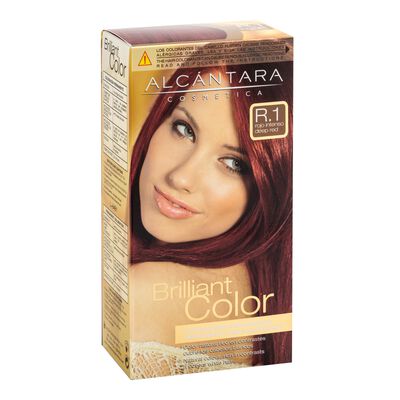 Tinte de cabello Alc&aacute;ntara Brilliant Color n&ordm; r1 rojo intenso