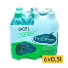 Agua con gas Fuente Primavera 0,5l pack 6
