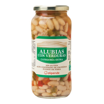 Alubia blanca con verdura Alipende 400g