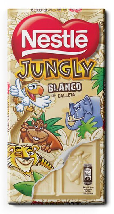 Chocolate blanco Nestlé Jungly 125g