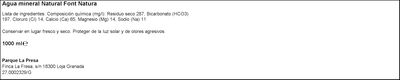 Agua Font Natura 1l