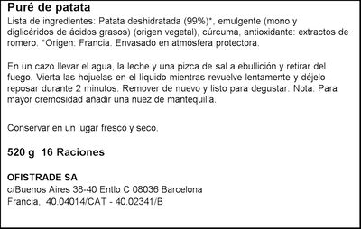 Puré de patata Mousline 460g