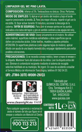 Gel wc Lanta 1L pino 3 en 1