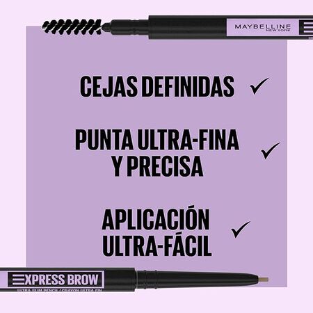 Lápiz perfilador de cejas Maybelline Brow Ultra 01 blonde