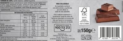 Pralin&eacute; de caf&eacute; Alipende 150g