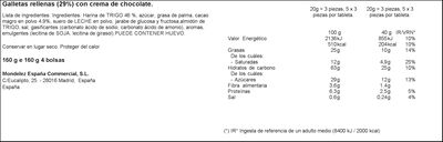 Galleta rellena Príncipe lu 160g mini