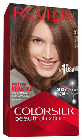 Tinte de cabello sin amoníaco Revlon Colorsilk nº 51 castaño claro