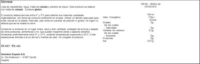 Cerveza rubia especial Heineken lata 33cl