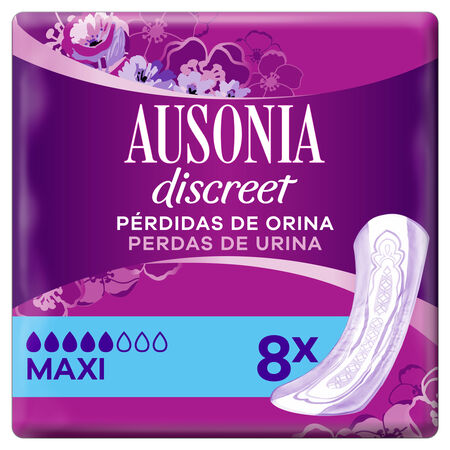 Compresas de incontinencia Ausonia Discreet 8 uds maxi