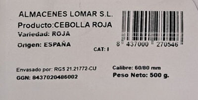 Cebolla roja malla 500g