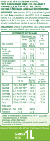 Bebida l&aacute;ctea Alipende 1l omega3