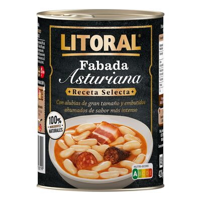 Fabada Asturiana receta selecta LITORAL, lata 420 g