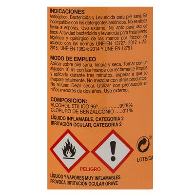 Alcohol 96&ordm; Cidas 250ml