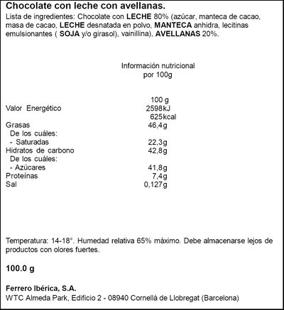 Huevo de chocolate con leche y avellanas Ferrero Rocher 100g