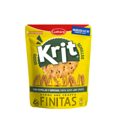 Galletas saladas con semillas y especias finitas Krit Cuétara 150g