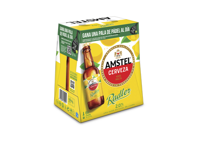 Cerveza con limón Amstel Radler pack 6 botellas 25cl