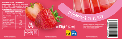Postre gelificado Alipende pack 6 fresa