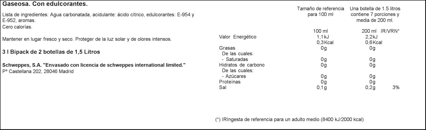 Gaseosa La Casera 50cl