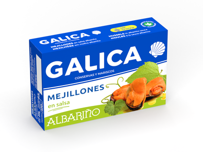 Mejillones en salsa Albari&ntilde;o Galica 65g