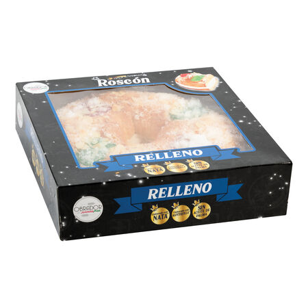 Roscón de Reyes relleno nata 450g