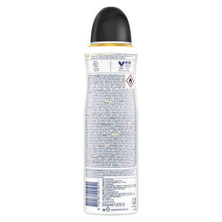 Desodorante en spray advanced care Dove 200ml invisible