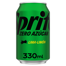 Refresco lima-limón Sprite lata 33cl zero azúcar