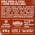 Crema de cacao choco leche sin gluten Nocilla 610g