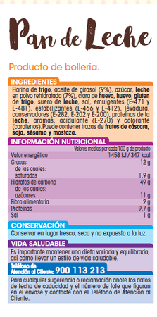 Pan de leche Alipende 12 uds
