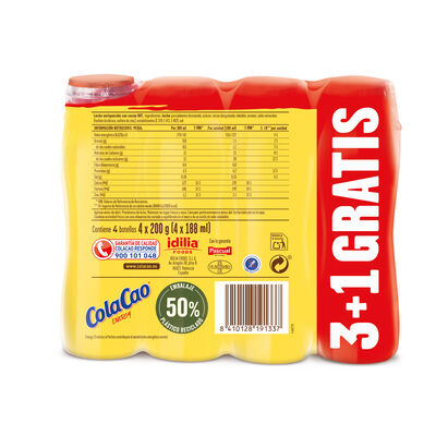 Batido Cola-Cao Energy 3+1 Gratis