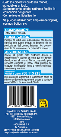 Guantes satinados Lanta sensibles talla peque&ntilde;a