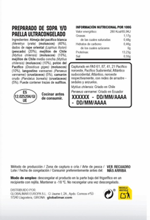 Preparado para sopa y/o paella 600g