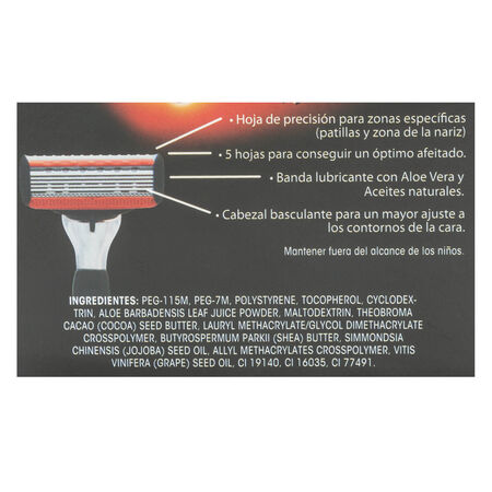 Hojas de afeitar Bodyplus 4 uds recambio de 5 hojas