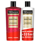 Champ&uacute; tresemm&eacute; 685ml K&eacute;ratina+acondicionador 400ml