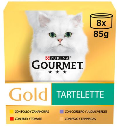 Comida húmeda gato Purina carne verduras pack 8