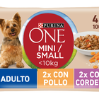 Comida húmeda Purina One para perro mini adulto pollo y cordero p4