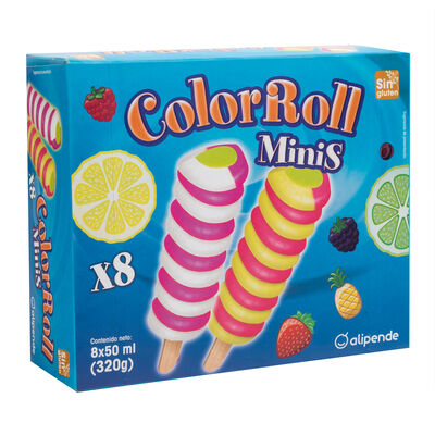 Helado color roll Alipende 8 uds