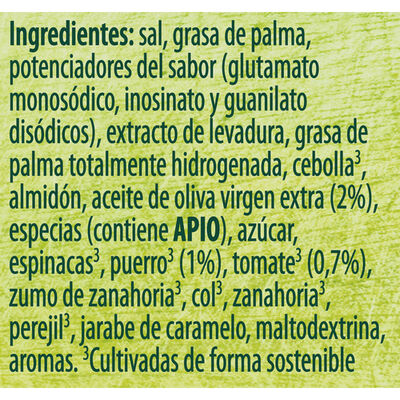 Caldo en pastillas vegetal sin gluten Knorr 12u