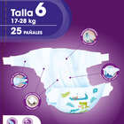 Pañal Bodyplus 25 uds talla 6 17-28kg