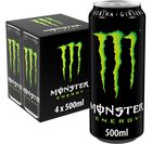 Bebida energ&eacute;tica Monster Energy 50cl pack 4 green lata taurina ginseng