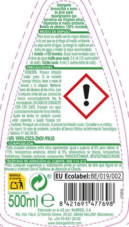 Lavavajillas Green Lanta 500 ml