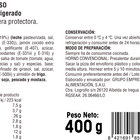 Pizza Alipende 400g jamón y queso