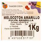 Melocot&oacute;n amarillo bandeja 1kg