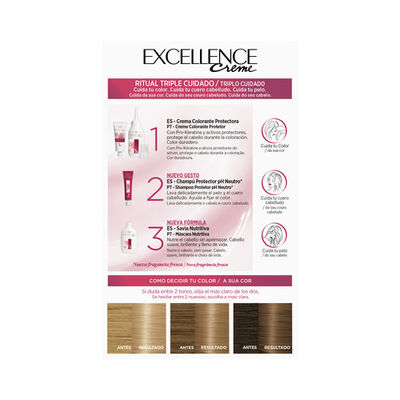 Tinte de cabello L'Or&eacute;al Excellence Creme n&ordm; 8 rubio claro