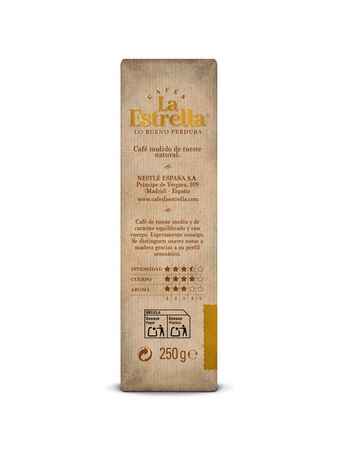 Caf&eacute; molido natural La Estrella 250g